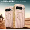 Phonesta Luxury Carbon Fiber Back Cover hoesje met MagSafe voor Google Pixel 10 Pro XL - Roze 3
