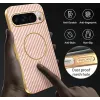 Phonesta Luxury Carbon Fiber Back Cover hoesje met MagSafe voor Google Pixel 10 Pro XL - Roze 7