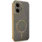 Phonesta Luxury Carbon Fiber Back Cover hoesje met MagSafe voor HONOR 400 - Bruin