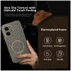 Phonesta Luxury Carbon Fiber Back Cover hoesje met MagSafe voor HONOR 400 - Bruin 2