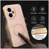 Phonesta Luxury Carbon Fiber Back Cover hoesje met MagSafe voor HONOR 400 - Roze 5