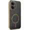 Phonesta Luxury Carbon Fiber Back Cover hoesje met MagSafe voor HONOR 400 - Zwart