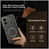 Phonesta Luxury Carbon Fiber Back Cover hoesje met MagSafe voor HONOR 400 - Zwart 2