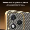 Phonesta Luxury Carbon Fiber Back Cover hoesje met MagSafe voor HONOR 400 Lite - Bruin 7