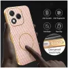 Phonesta Luxury Carbon Fiber Back Cover hoesje met MagSafe voor HONOR 400 Lite - Roze 5