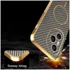 Phonesta Luxury Carbon Fiber Back Cover hoesje met MagSafe voor HONOR 400 Pro - Bruin 6