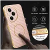 Phonesta Luxury Carbon Fiber Back Cover hoesje met MagSafe voor HONOR 400 Pro - Roze 5