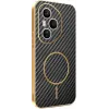 Phonesta Luxury Carbon Fiber Back Cover hoesje met MagSafe voor HONOR 400 Pro - Zwart 0