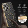 Phonesta Luxury Carbon Fiber Back Cover hoesje met MagSafe voor HONOR 400 Pro - Zwart 5