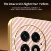 Phonesta Luxury Carbon Fiber Back Cover hoesje met MagSafe voor OnePlus 13 - Roze 5