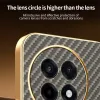Phonesta Luxury Carbon Fiber Back Cover hoesje met MagSafe voor OnePlus 13R - Bruin 5