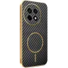 Phonesta Luxury Carbon Fiber Back Cover hoesje met MagSafe voor OnePlus 13R - Zwart 0