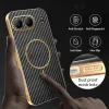 Phonesta Luxury Carbon Fiber Back Cover hoesje met MagSafe voor OnePlus Nord 4 - Zwart 6