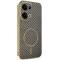 Phonesta Luxury Carbon Fiber Back Cover hoesje met MagSafe voor Oppo Reno13 - Bruin