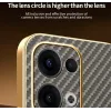 Phonesta Luxury Carbon Fiber Back Cover hoesje met MagSafe voor Oppo Reno13 - Bruin 4