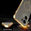 Phonesta Luxury Carbon Fiber Back Cover hoesje met MagSafe voor Oppo Reno13 - Bruin 7