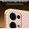 Phonesta Luxury Carbon Fiber Back Cover hoesje met MagSafe voor Oppo Reno13 - Roze 4