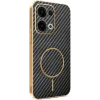 Phonesta Luxury Carbon Fiber Back Cover hoesje met MagSafe voor Oppo Reno13 - Zwart 0