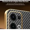 Phonesta Luxury Carbon Fiber Back Cover hoesje met MagSafe voor Oppo Reno13 - Zwart 4