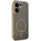Phonesta Luxury Carbon Fiber Back Cover hoesje met MagSafe voor Oppo Reno13 F 4G/5G / Reno13 FS 5G - Bruin