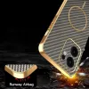 Phonesta Luxury Carbon Fiber Back Cover hoesje met MagSafe voor Oppo Reno13 F 4G/5G / Reno13 FS 5G - Bruin 7