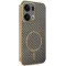 Phonesta Luxury Carbon Fiber Back Cover hoesje met MagSafe voor Oppo Reno13 Pro - Bruin