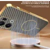 Phonesta Luxury Carbon Fiber Back Cover hoesje met MagSafe voor Oppo Reno13 Pro - Bruin 5