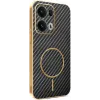Phonesta Luxury Carbon Fiber Back Cover hoesje met MagSafe voor Oppo Reno13 Pro - Zwart 0