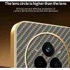 Phonesta Luxury Carbon Fiber Back Cover hoesje met MagSafe voor Realme 14 Pro - Bruin 5
