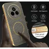 Phonesta Luxury Carbon Fiber Back Cover hoesje met MagSafe voor Realme 14 Pro - Bruin 7