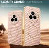 Phonesta Luxury Carbon Fiber Back Cover hoesje met MagSafe voor Realme 14 Pro - Roze 3