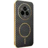 Phonesta Luxury Carbon Fiber Back Cover hoesje met MagSafe voor Realme 14 Pro - Zwart 0