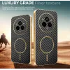 Phonesta Luxury Carbon Fiber Back Cover hoesje met MagSafe voor Realme 14 Pro - Zwart 3
