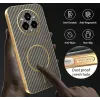 Phonesta Luxury Carbon Fiber Back Cover hoesje met MagSafe voor Realme 14 Pro Plus - Bruin 7
