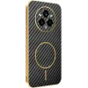 Phonesta Luxury Carbon Fiber Back Cover hoesje met MagSafe voor Realme 14 Pro Plus - Zwart 0