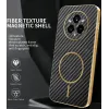 Phonesta Luxury Carbon Fiber Back Cover hoesje met MagSafe voor Realme 14 Pro Plus - Zwart 1