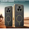 Phonesta Luxury Carbon Fiber Back Cover hoesje met MagSafe voor Realme 14 Pro Plus - Zwart 3