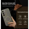 Phonesta Luxury Carbon Fiber Back Cover hoesje met MagSafe voor Realme 14x / C75 - Bruin 2