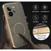 Phonesta Luxury Carbon Fiber Back Cover hoesje met MagSafe voor Realme GT 7 Pro - Bruin 7