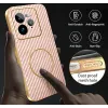 Phonesta Luxury Carbon Fiber Back Cover hoesje met MagSafe voor Realme GT 7 Pro - Roze 7