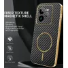Phonesta Luxury Carbon Fiber Back Cover hoesje met MagSafe voor Realme GT 7 Pro - Zwart 1