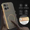 Phonesta Luxury Carbon Fiber Back Cover hoesje met MagSafe voor Motorola Edge 50 - Bruin 6