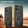 Phonesta Luxury Carbon Fiber Back Cover hoesje met MagSafe voor Motorola Edge 50 - Zwart 4
