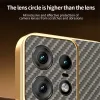 Phonesta Luxury Carbon Fiber Back Cover hoesje met MagSafe voor Motorola Edge 50 Pro - Bruin 5