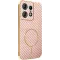 Phonesta Luxury Carbon Fiber Back Cover hoesje met MagSafe voor Motorola Edge 50 Pro - Roze