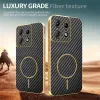 Phonesta Luxury Carbon Fiber Back Cover hoesje met MagSafe voor Motorola Edge 50 Pro - Zwart 4