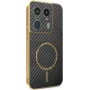 Phonesta Luxury Carbon Fiber Back Cover hoesje met MagSafe voor Motorola Edge 50 Ultra - Zwart 0