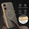 Phonesta Luxury Carbon Fiber Back Cover hoesje met MagSafe voor Motorola Moto G05 / Moto E15 - Bruin 6