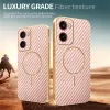 Phonesta Luxury Carbon Fiber Back Cover hoesje met MagSafe voor Motorola Moto G05 / Moto E15 - Roze 4