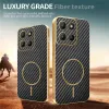 Phonesta Luxury Carbon Fiber Back Cover hoesje met MagSafe voor Motorola Moto G17/G17 Power/G15/G15 Power - Zwart 5